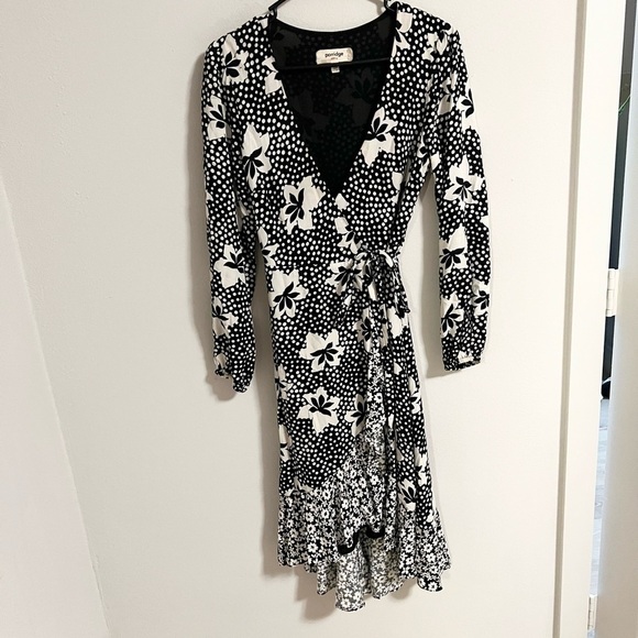Anthropologie porridge  Amity wrap dress - Picture 9 of 10